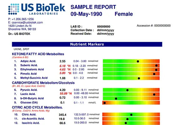 Organic Acids Profile (OAT) Image